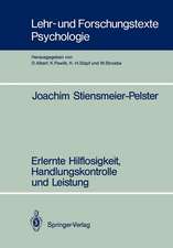 Erlernte Hilflosigkeit, Handlungskontrolle und Leistung