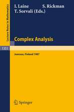 Complex Analysis Joensuu 1987: Proceedings of the XIIIth Rolf Nevanlinna-Colloquium, Held in Joensuu, Finland, Aug. 10-13, 1987