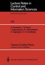 Topics in Coding Theory: In honour of Lars H. Zetterberg