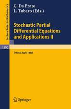 Stochastic Partial Differential Equations and Applications II: Proceedings of a Conference held in Trento, Italy, February 1-6, 1988