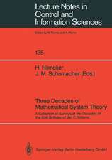 Three Decades of Mathematical System Theory: A Collection of Surveys at the Occasion of the 50th Birthday of Jan C. Willems