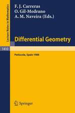 Differential Geometry: Proceedings of the 3rd International Symposium, held at Peniscola, Spain, June 5-12, 1988