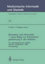 Biometrie und Informatik — neue Wege zur Erkenntnisgewinnung in der Medizin: 34. Jahrestagung der GMDS, Aachen, September 1989 Proceedings