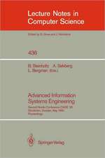 Advanced Information Systems Engineering: Second Nordic Conference CAiSE '90, Stockholm, Sweden, May 8-10, 1990, Proceedings