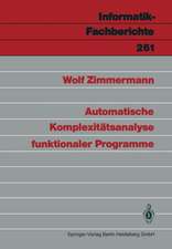 Automatische Komplexitätsanalyse funktionaler Programme