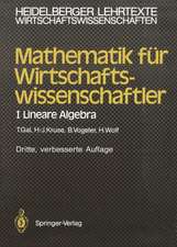 Mathematik für Wirtschaftswissenschaftler: I Lineare Algebra