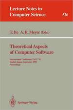 Theoretical Aspects of Computer Software: International Conference TACS ’91, Sendai, Japan, September 24–27, 1991. Proceedings