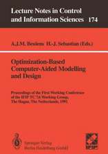 Optimization-Based Computer-Aided Modelling and Design: Proceedings of the First Working Conference of the IFIP TC 7.6 Working Group, The Hague, The Netherlands, 1991