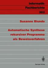 Automatische Synthese rekursiver Programme als Beweisverfahren