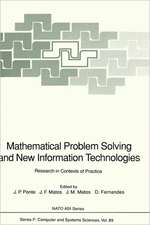 Mathematical Problem Solving and New Information Technologies: Research in Contexts of Practice