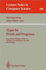 Types for Proofs and Programs: International Workshop TYPES '93, Nijmegen, The Netherlands, May 24 - 28, 1993. Selected Papers