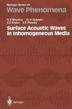 Surface Acoustic Waves in Inhomogeneous Media