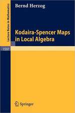 Kodaira-Spencer Maps in Local Algebra