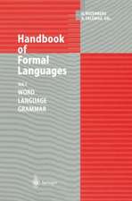 Handbook of Formal Languages: Word, Language, Grammar