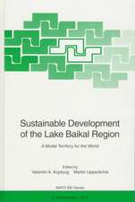 Sustainable Development of the Lake Baikal Region: A Model Territory for the World