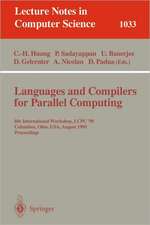 Languages and Compilers for Parallel Computing: 8th International Workshop, Columbus, Ohio, USA, August 10-12, 1995. Proceedings