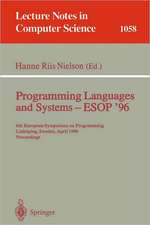 Programming Languages and Systems - ESOP '96: 6th European Symposium on Programming, Linköping, Sweden, April, 22 - 24, 1996. Proceedings