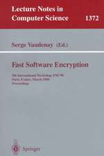 Fast Software Encryption: 5th International Workshop, FSE ’98, Paris, France, March 23–25, 1998, Proceedings