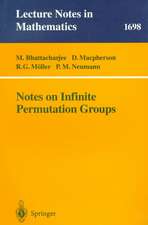 Notes on Infinite Permutation Groups