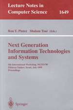 Next Generation Information Technologies and Systems: 4th International Workshop, NGITS'99 Zikhron-Yaakov, Israel, July 5-7, 1999 Proceedings