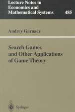 Search Games and Other Applications of Game Theory