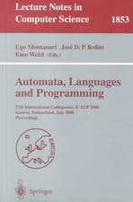 Automata, Languages and Programming: 27th International Colloquium, ICALP 2000, Geneva, Switzerland, July 9-15, 2000 Proceedings