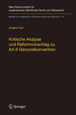 Kritische Analyse und Reformvorschlag zu Art. II Genozidkonvention