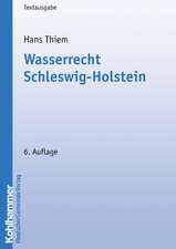 Wasserrecht Schleswig-Holstein