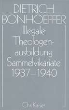 Illegale Theologenausbildung: Sammelvikariate 1937-1940