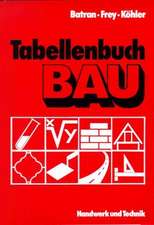Tabellenbuch Bau