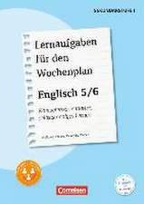 Lernaufgaben für den Wochenplan - Englisch 5/6