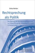 Rechtsprechung als Politik