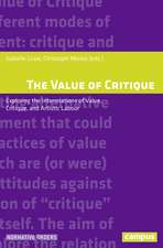 The Value of Critique – Exploring the Interrelations of Value, Critique, and Artistic Labour