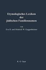 Etymologisches Lexikon der jüdischen Familiennamen