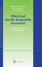 Ethical and Socially Responsible Investment: A Reference Guide for Researchers