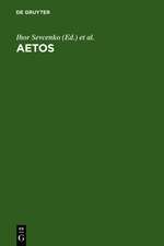 AETOS: Studies in Honour of Cyril Mango presented to him on April 14, 1998