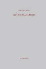 Studies in Aeschylus