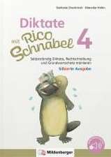 Diktate mit Rico Schnabel, Klasse 4 - silbierte Ausgabe