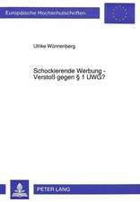 Schockierende Werbung - Verstoss Gegen 1 Uwg?