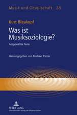 Was Ist Musiksoziologie?: Ausgewaehlte Texte. Herausgegeben Von Michael Parzer