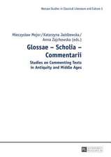 Glossae - Scholia - Commentarii