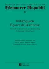 Kritikfiguren / Figures de La Critique: Festschrift Fuer Gerard Raulet Zum 65. Geburtstag / En Hommage a Gerard Raulet