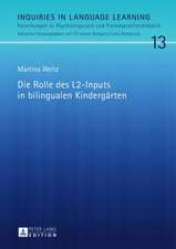 Die Rolle Des L2-Inputs in Bilingualen Kindergaerten