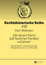 -Der Da Sein Practic Auss Teutschen Tractaten Will Lernen-: Rechtspraktiker in Deutschsprachiger Praktikerliteratur Des 16. Jahrhunderts