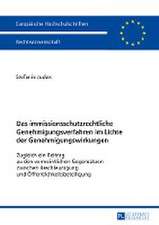 Das immissionsschutzrechtliche Genehmigungsverfahren im Lichte der Genehmigungswirkungen