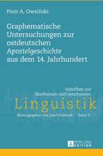 Graphematische Untersuchungen Zur Ostdeutschen 