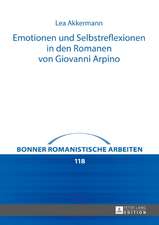 Emotionen Und Selbstreflexionen in Den Romanen Von Giovanni Arpino