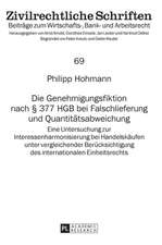 Die Genehmigungsfiktion nach § 377 HGB bei Falschlieferung und Quantitätsabweichung