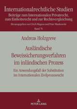 Auslaendische Beweissicherungsverfahren Im Inlaendischen Prozess