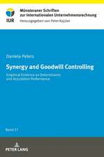 Synergy and Goodwill Controlling